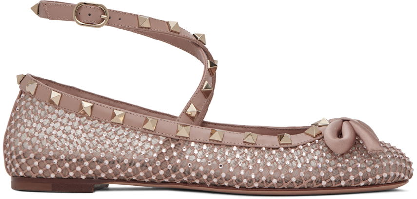 Starostlivosť o obuv Valentino Valentino Garavani Rockstud Ballerina Flats Oranžová | 4W2S0HB6NCE, 0