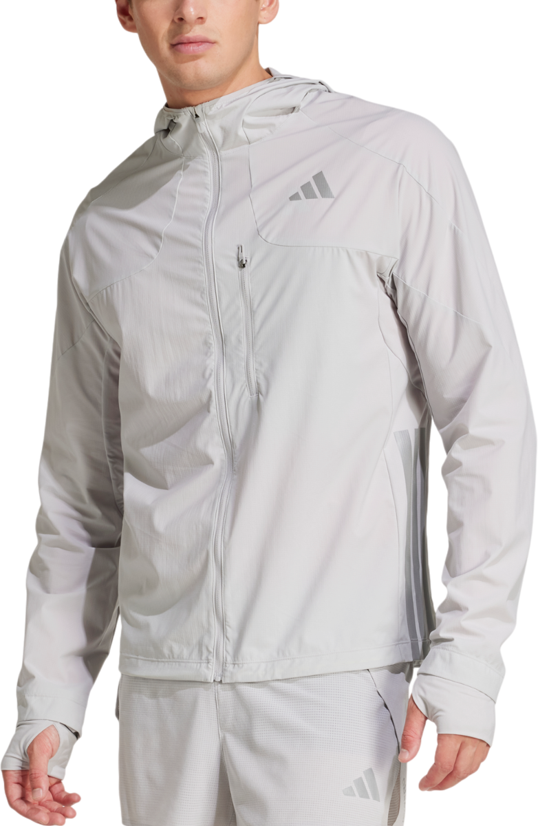 Vetrovka adidas Originals Adizero Ekiden Hooded Jacket Šedá | jm7900, 0