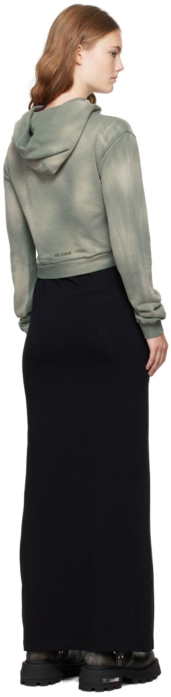 Mikina We11done We11done Layered Hoodie Dress Zelené | WD-TH2-24-838-W-KK, 2
