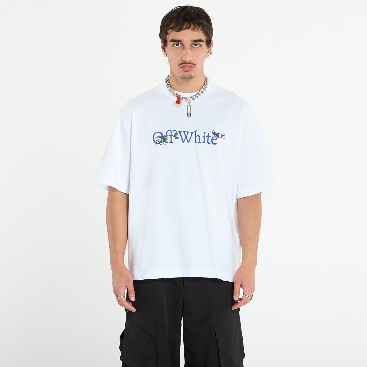 Tričko Off-White Off-White Grifon Arrow Skate Short Sleeve T-Shirt Biela | OMAA120F25JER0060146, 0