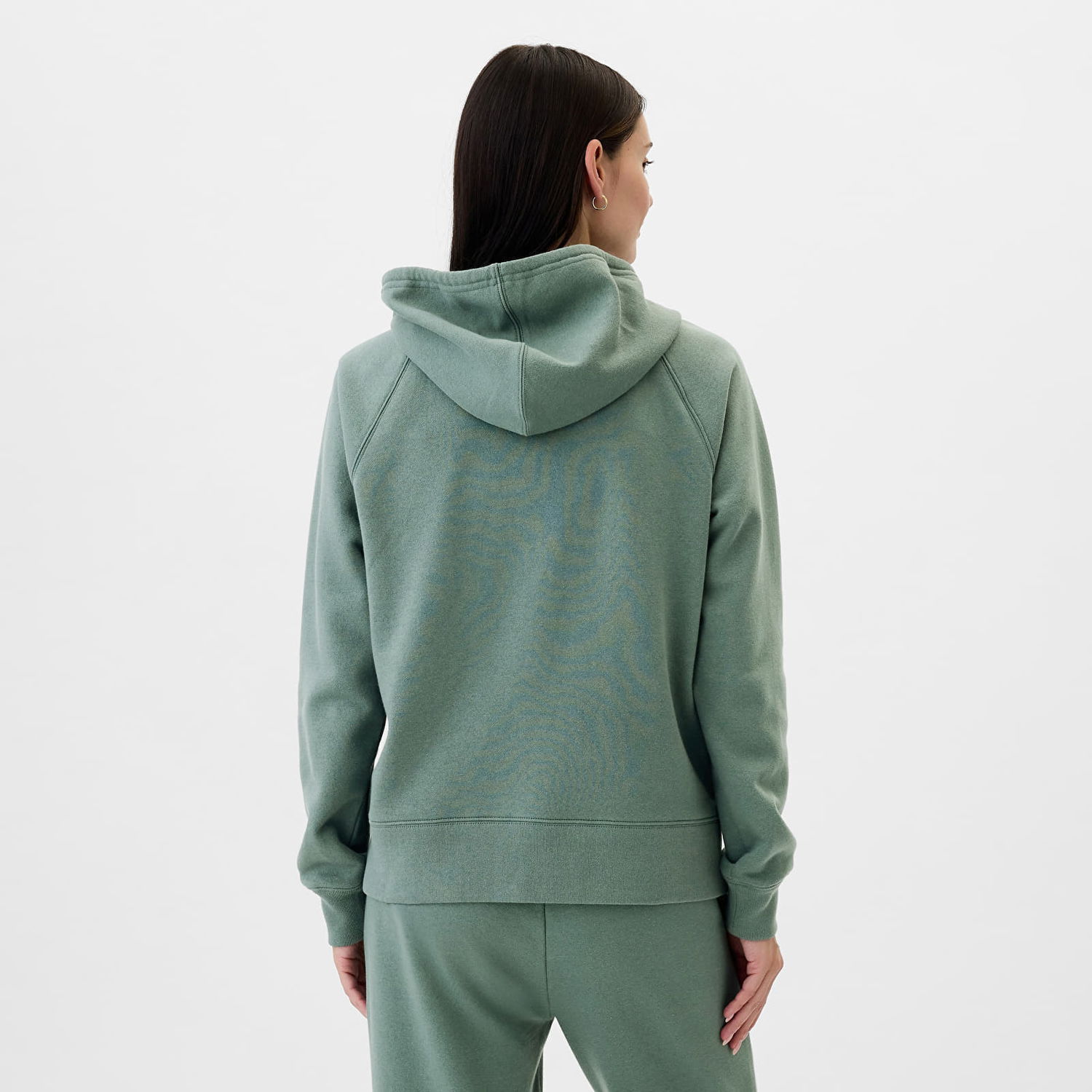 Mikina GAP Logo Fullzip Hoodie District Green Zelené | 463503-55, 1