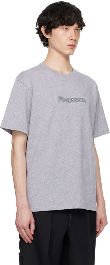Tričko JW Anderson JW Anderson Logo Embroidery T-Shirt Šedá | JT0258-PG1510, 1