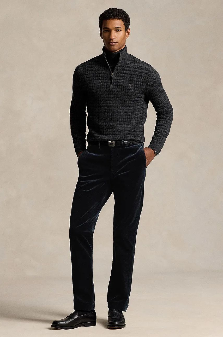 Nohavice Polo by Ralph Lauren Corduroy Pants Šedá | 710884820, 0