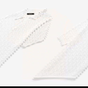 Polo tričko DAILY PAPER Yinka Relaxed Knit Polo Tee Biela | 2411045, 0
