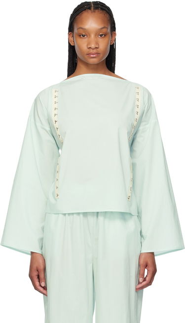 Tričko Baserange Long Sleeve Blouse With Wide Neckline Zelené | TOVI-CO-SU24, 0