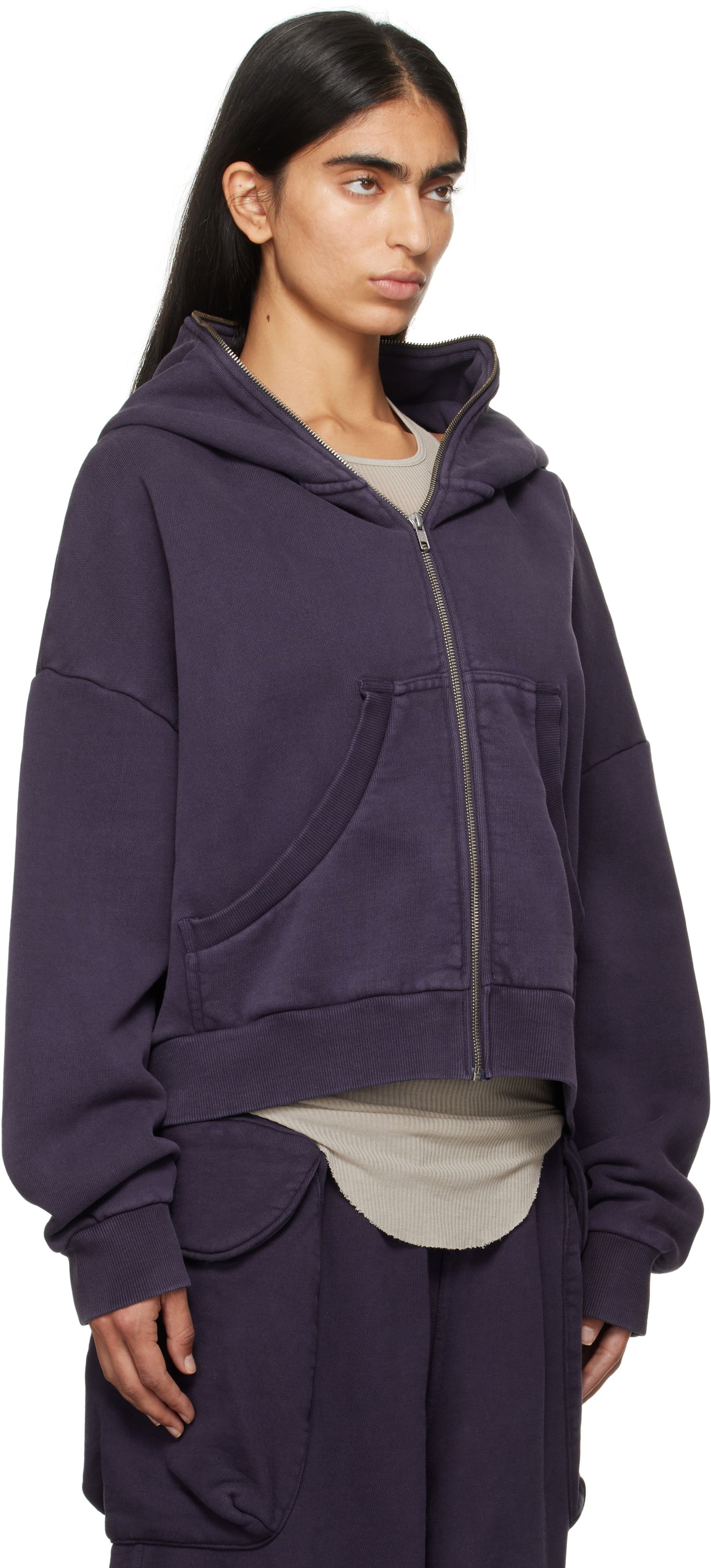 Mikina Entire Studios Entire Studios Eternal Zip Hoodie Fialová | ES2202IN, 1