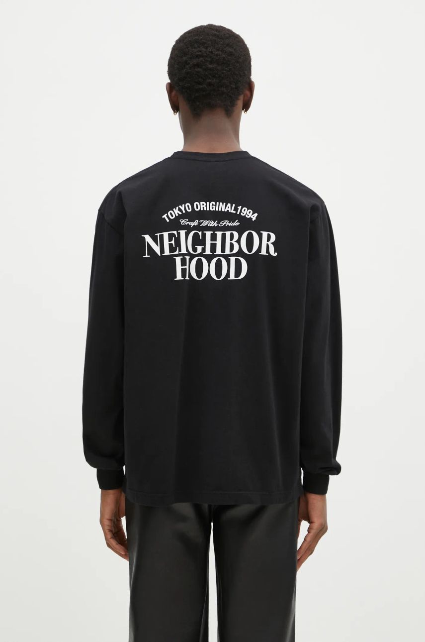 Tričko Neighborhood NEIGHBORHOOD Long Sleeve Graphic T-Shirt Čierna | 242PCNH.LT02, 0