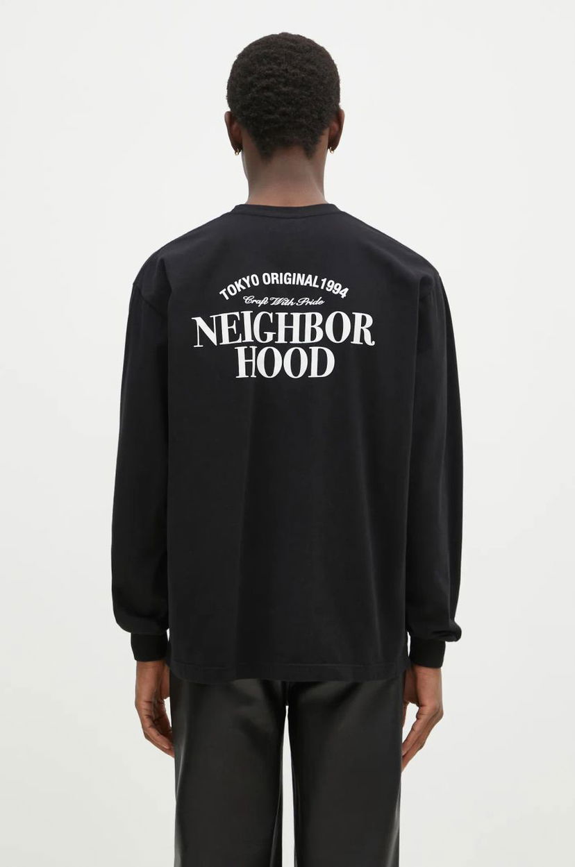 Tričko Neighborhood NEIGHBORHOOD Long Sleeve Graphic T-Shirt Čierna | 242PCNH.LT02