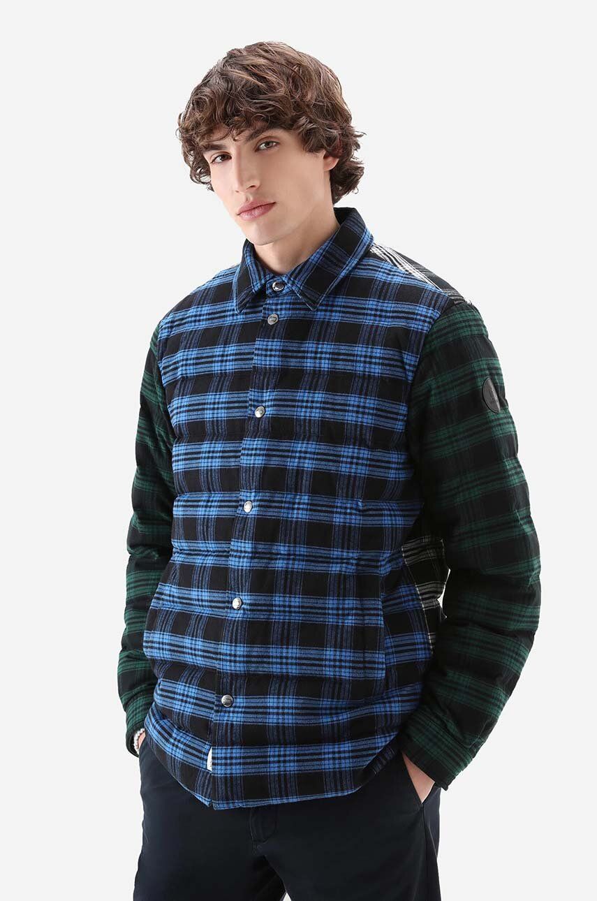 Bunda WOOLRICH Overshirt Jacket Modrá | CFWOOS0080MRUT3331, 0