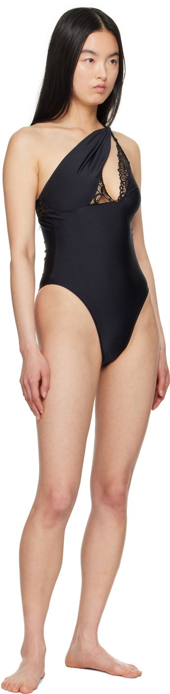 Plavky Coperni Asymmetric One-Piece Swimsuit Čierna | COPSW70545, 3
