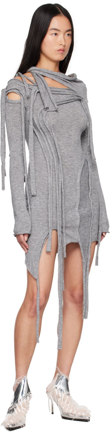 Šaty Ottolinger Ottolinger Strappy Knit Minidress Šedá | 2204030111, 3