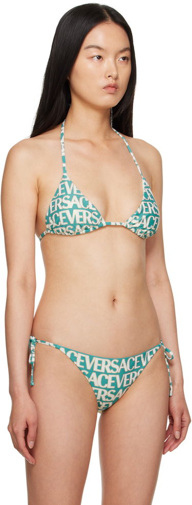 Plavky Versace All Over Logo Triangle Bikini Top Rôznofarebný | 1001406-1A08162-5V550, 3
