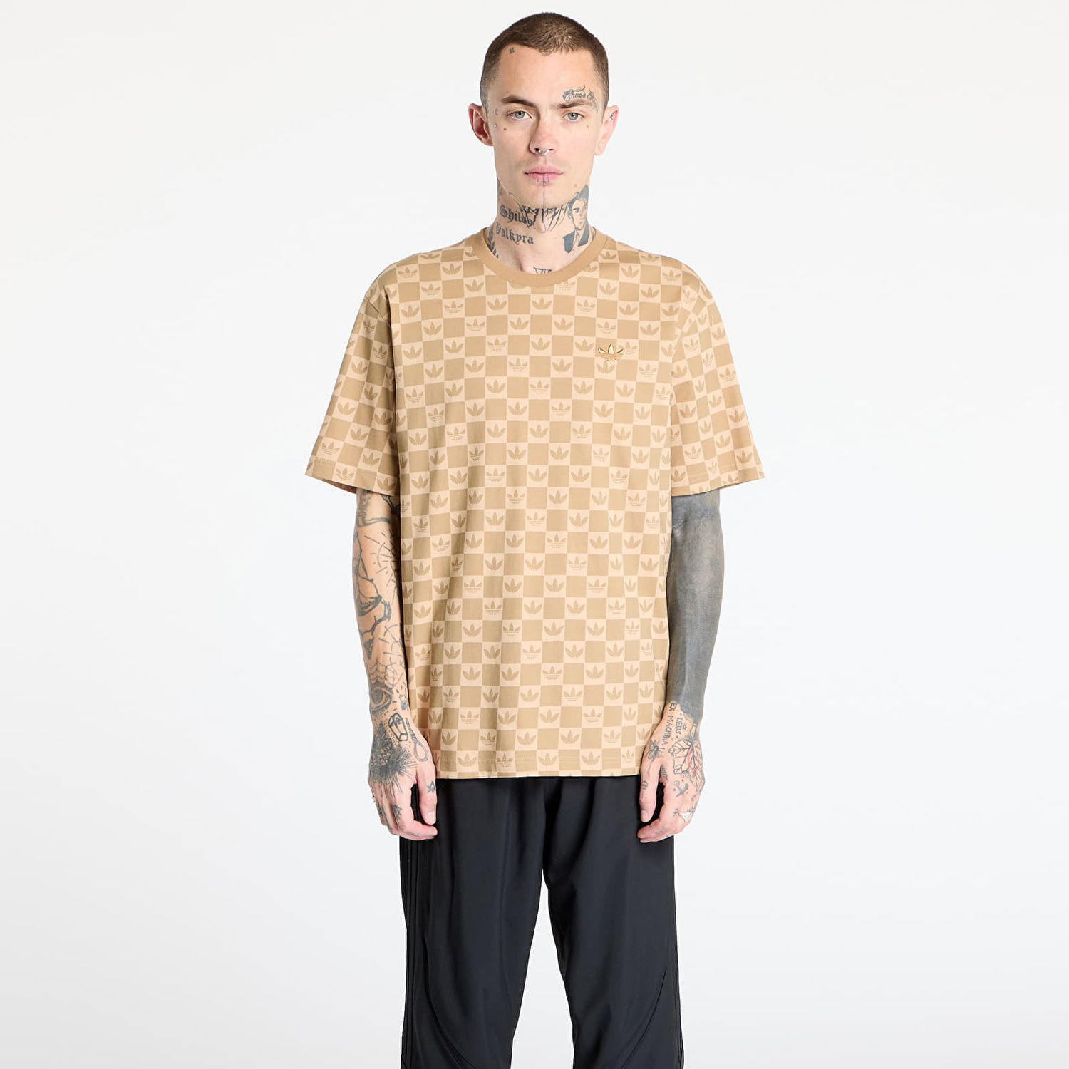 Tričko adidas Originals adidas Monogram Loose T-Shirt Béžová | JY2970, 0