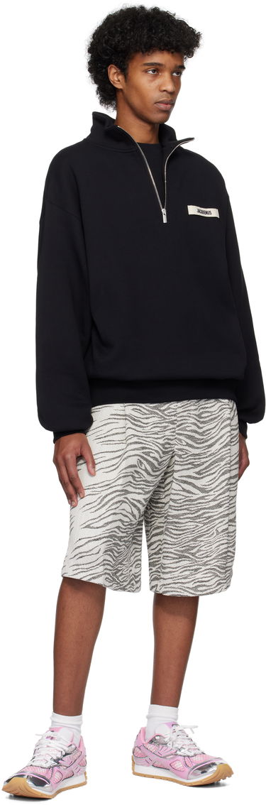 Sveter Jacquemus Jacquemus Gros Grain Zipped Rollneck Sweatshirt Čierna | 25E255JS283-2458, 3