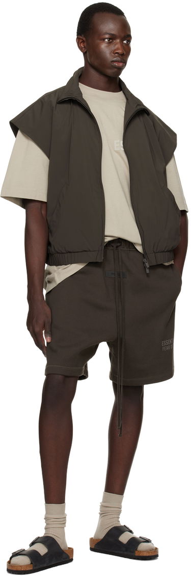 Vesta Fear of God Fear of God ESSENTIALS Zip Vest Hnedá | 202BT225005FW, 3