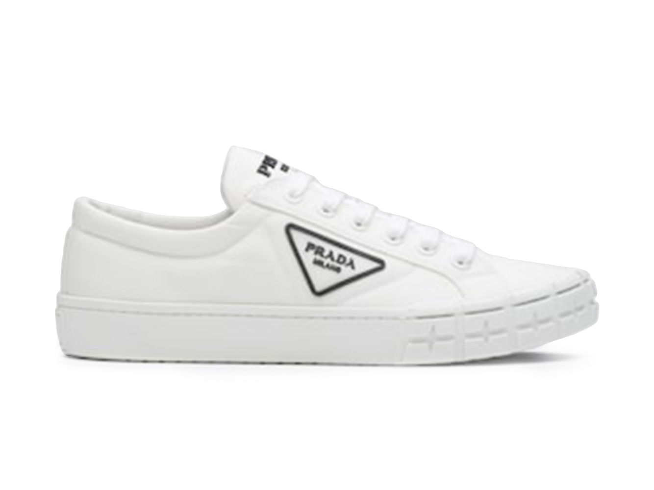 Tenisky a topánky Prada Wheel Cassetta Low White White Black Biela | 2EG323_1YFL_F0009, 0