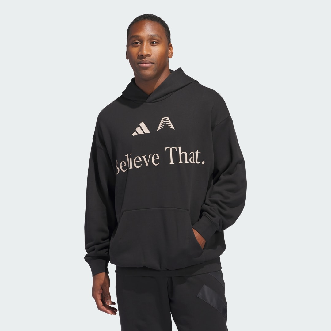 Mikina adidas Performance Anthony Edwards Believe That Hoodie Čierna | JW4293, 0