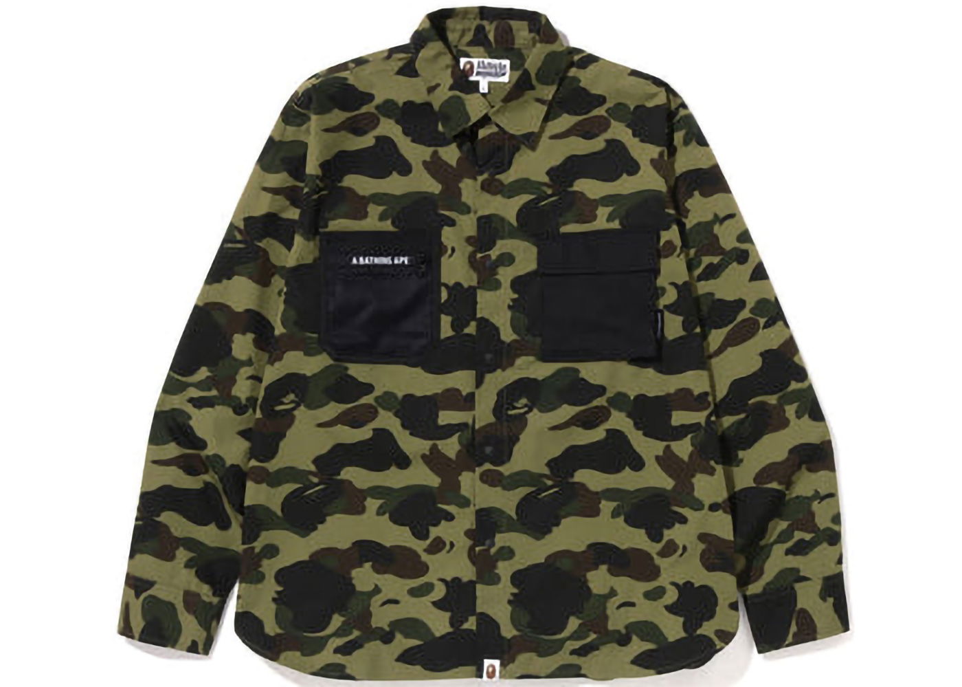 Košeľa BAPE 1St Camo Outdoor Detail Pocket Relaxed Fit Shirt Zelené | 1I80-131-004, 0