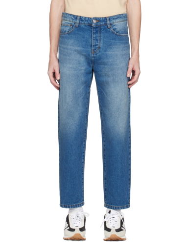 Džínsy AMI Tapered Jeans Modrá | HTR103.DE0001