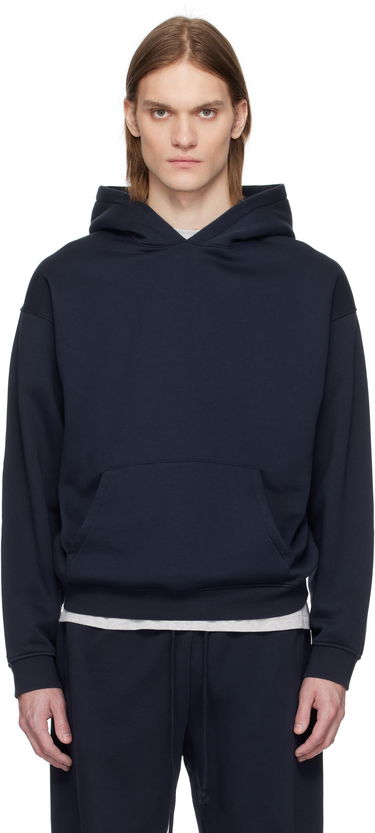 Mikina SKIMS SKIMS Fleece Relaxed Hoodie Navy | PL-PLO-8461M-NAVY, 0