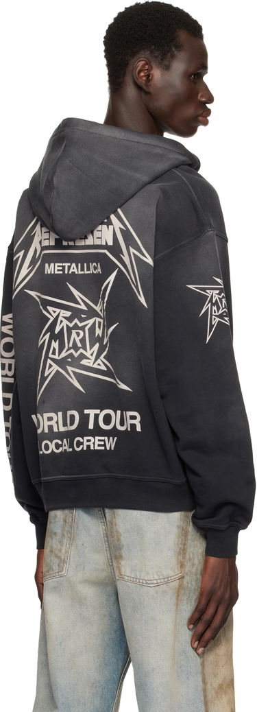 Mikina Represent Clo Represent Metallica Local Crew Zip-Up Hoodie Čierna | MLM4370, 2