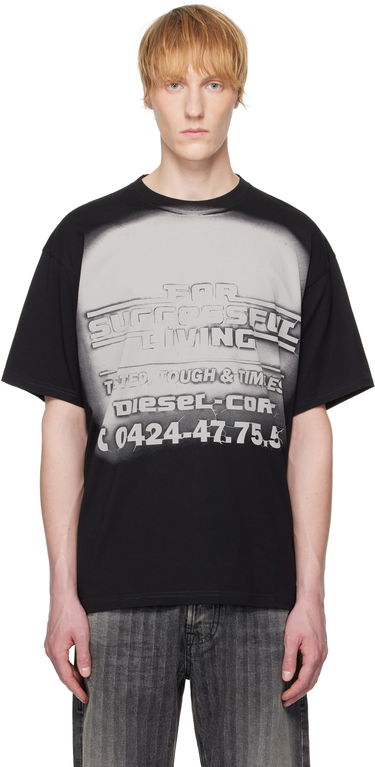 Tričko Diesel T-Boxt-R15 Graphic T-Shirt Čierna | A16619-0AGRI-9XX, 0
