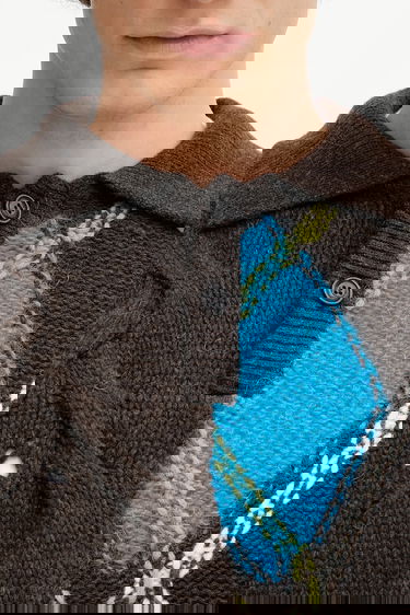 Sveter Andersson Bell Andersson Bell Argyle Fisherman Polo Sweater Hnedá | atb1346m, 4