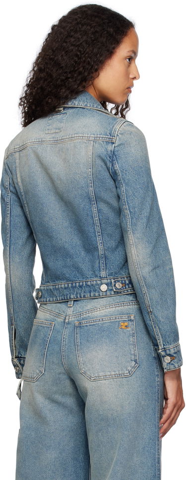 Bunda Courrèges Courrèges Denim Trucker Jacket Modrá | 324DBL002DE0033, 2