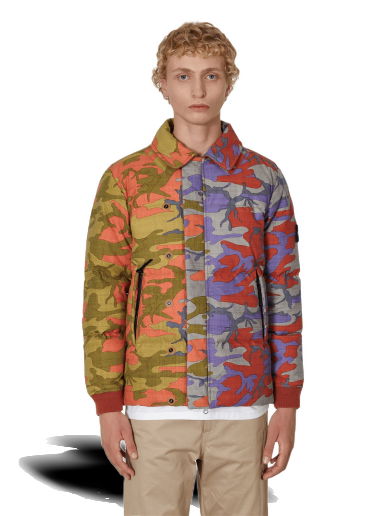 Bunda Stone Island Heritage Camo Ripstop Nylon Down Jacket Oranžová | 7 V0015