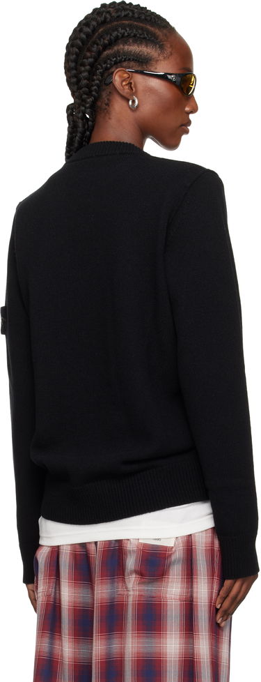 Sveter Stone Island Stone Island Lambswool V-Neck Sweater Čierna | K2S15 5100033 S00A3, 2