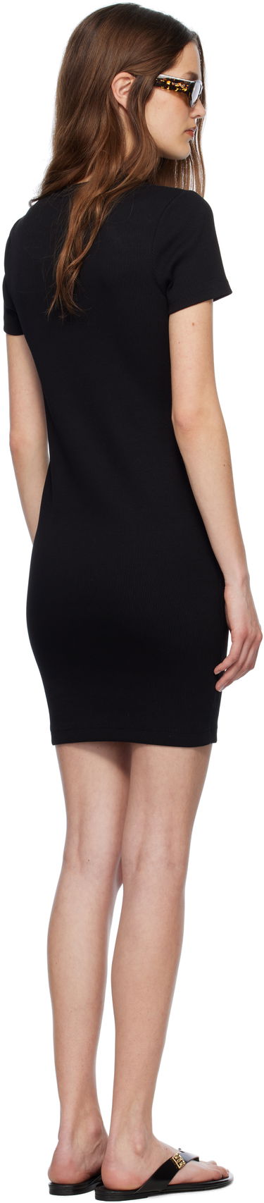 Šaty Givenchy Givenchy 4G Ribbed Tank Mini Dress Čierna | BW22CM3YQS001, 2
