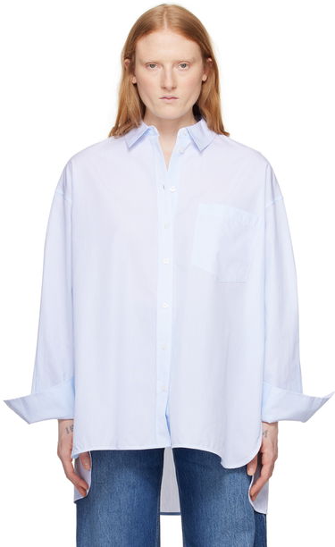 Košeľa Anine Bing Oversized Striped Shirt Modrá | A-07-5830-434, 0