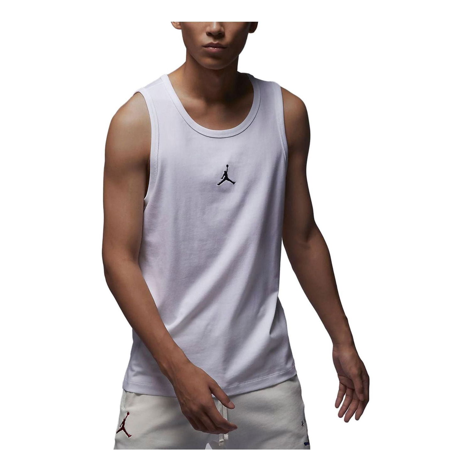 Tielko Jordan Jordan Men's Logo Embroidery Tank Biela | FQ6990-100, 0