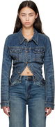 R13 Skinny Wrap Around Trucker Jacket