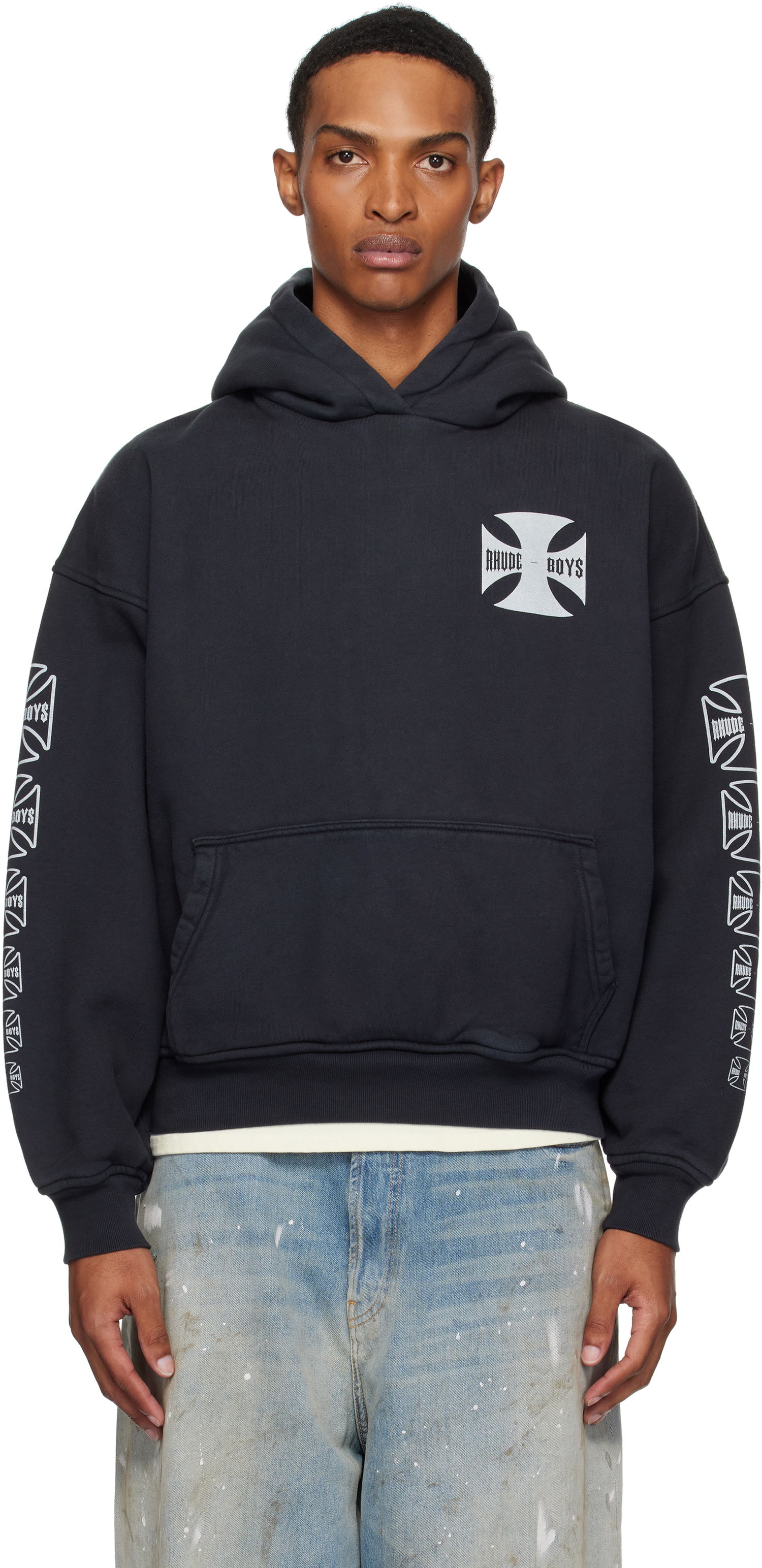 Mikina Rhude Rhude 'Rhude Boys' Hoodie Čierna | RHPF25HO06012, 0