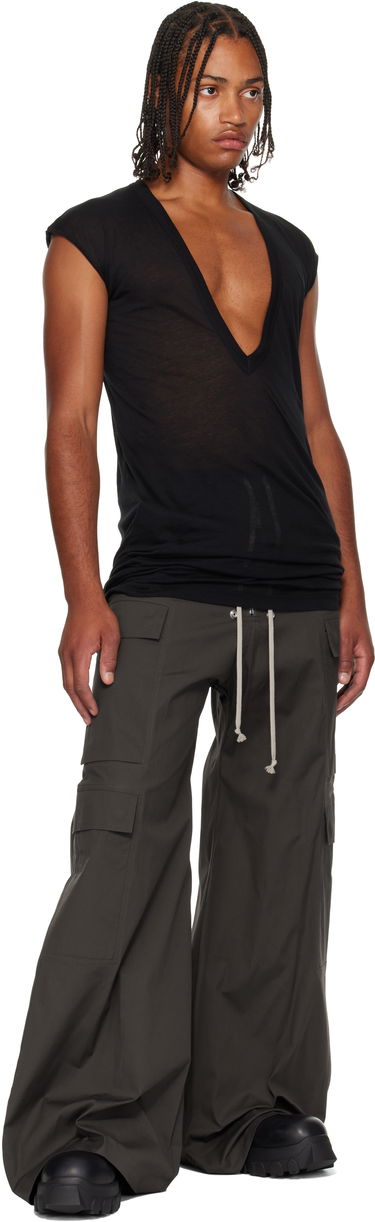 Tričko Rick Owens Rick Owens Concordians Dylan Deep V-Neck T-Shirt Čierna | RU02E1157 UC, 3