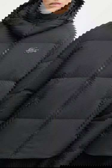Prešívaná bunda Lacoste Hooded Puffer Jacket Čierna | BF3262, 5