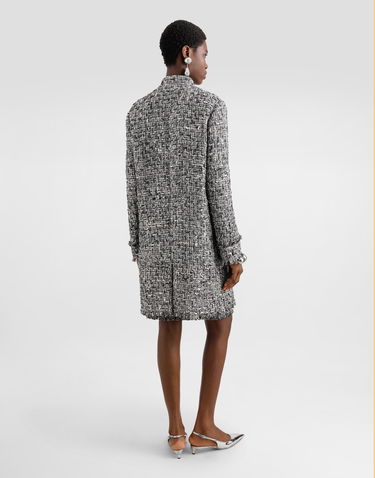 Kabáty Dolce & Gabbana Dolce & Gabbana Single-Breasted Raschel Tweed Coat Rôznofarebný | F0W2PTFMMH7S8030, 2