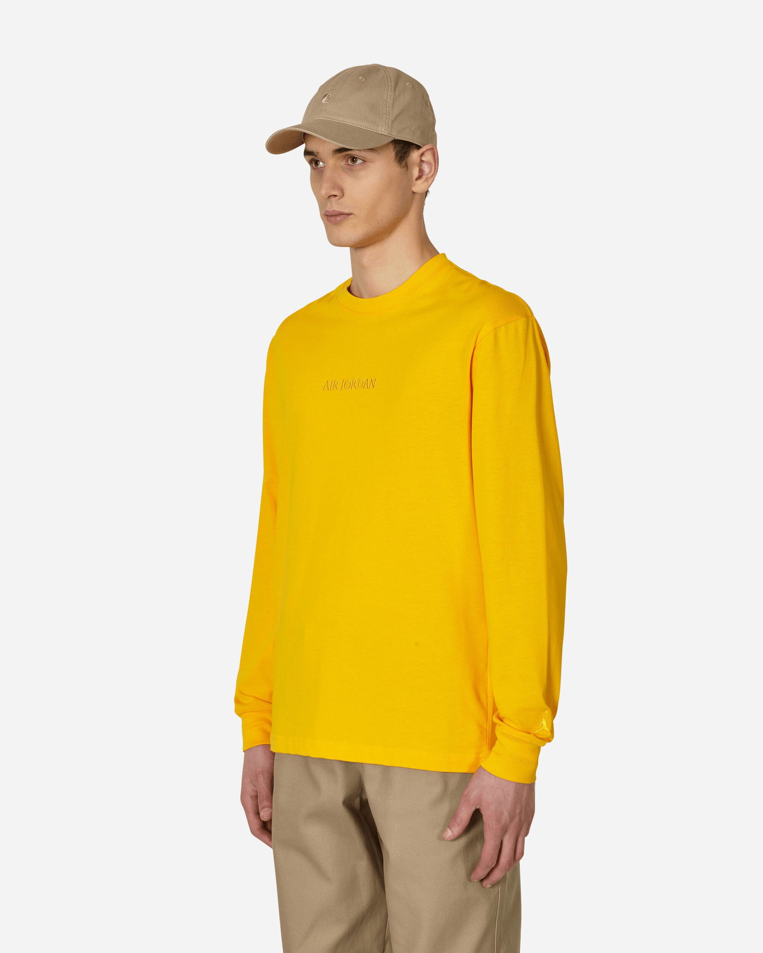 Tričko Jordan Wordmark Longsleeve T-Shirt Žltá | FJ0702-739, 1