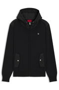 Regular-fit hooded jacket with quilted details
