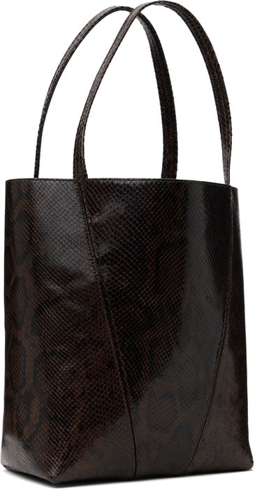 Tote bag CHLOÉ Chloé 'Spin' Snakeskin Tote Hnedá | CH25US811P20, 2