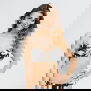 Printed Beach Classics Athletic Bikini Top