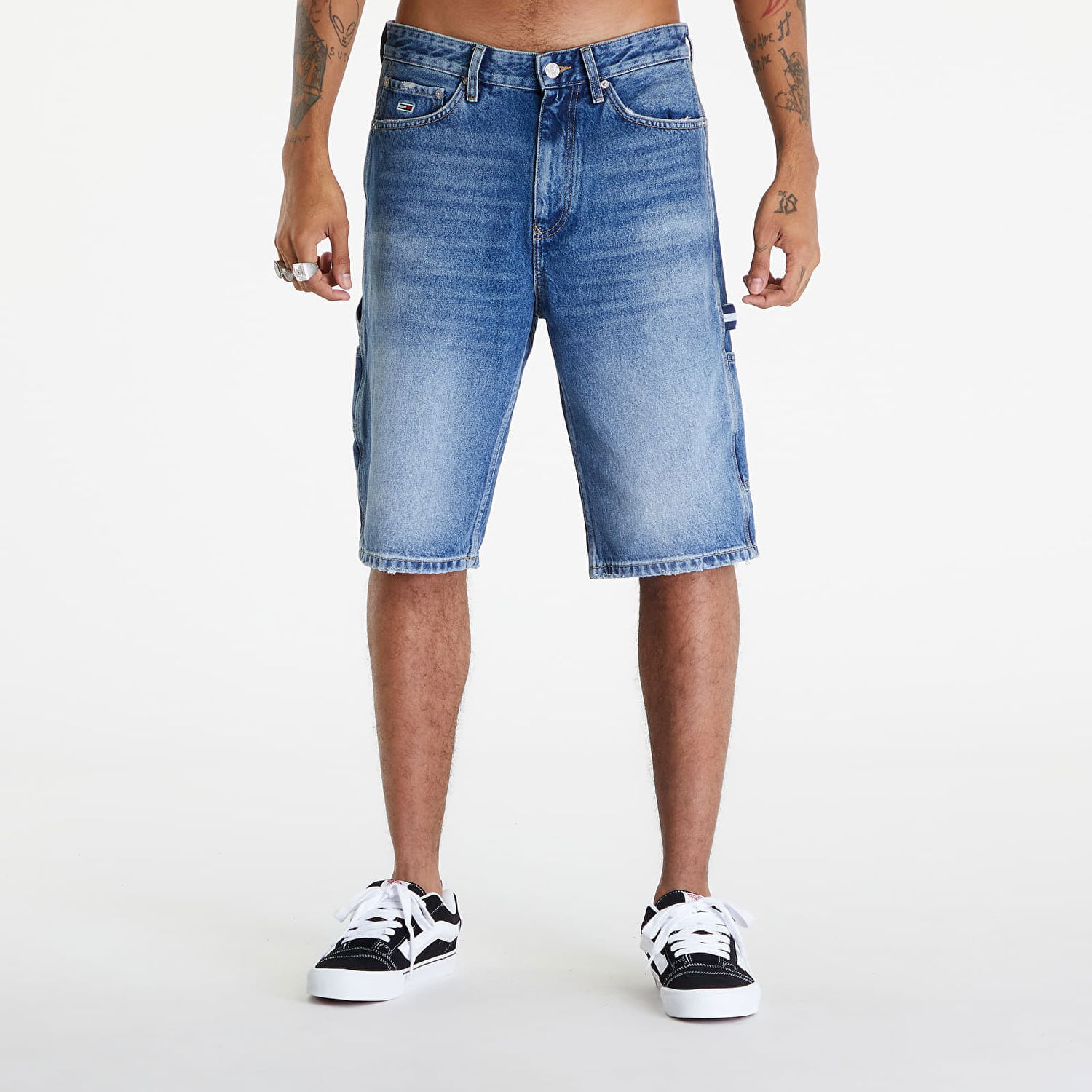 Šortky Tommy Hilfiger Skater Baggy Carpenter Shorts Denim Medium Modrá | DM0DM18789 1A5, 0