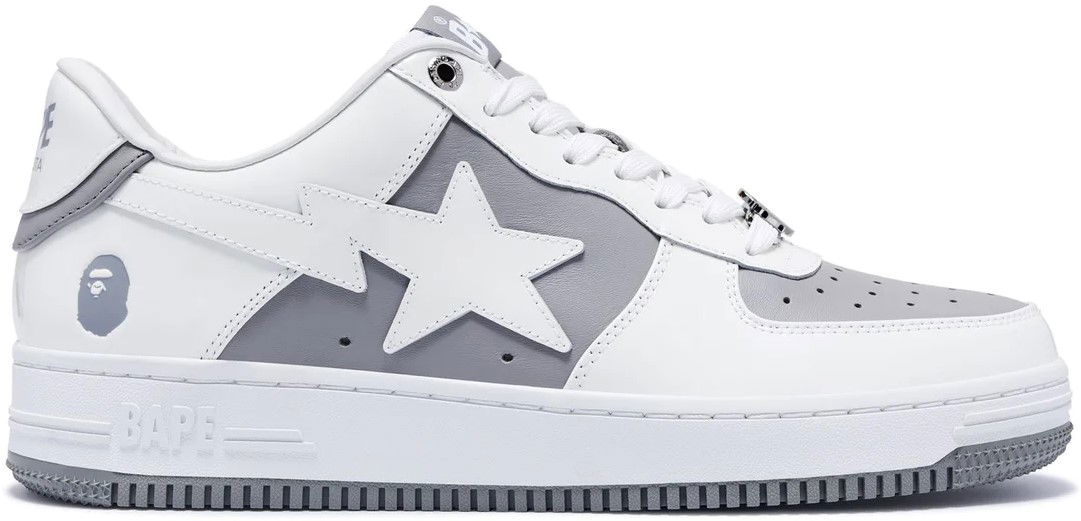 Tenisky a topánky BAPE Bape Sta #6 M2 Grey/White Biela | 0ZXSHM191328M-GRY, 0