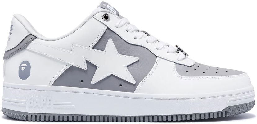 Tenisky a topánky BAPE Bape Sta #6 M2 Grey/White Biela | 0ZXSHM191328M-GRY