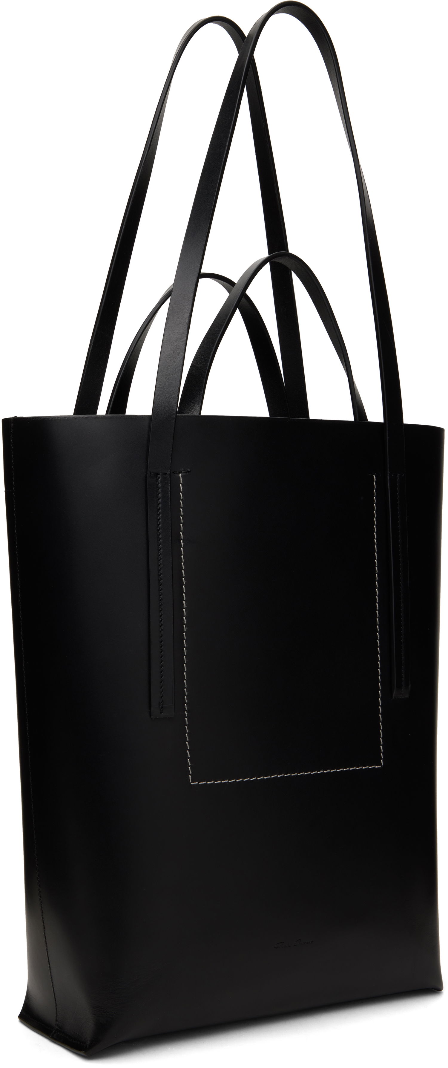 Tote bag Rick Owens Rick Owens Hollywood Medium Shopper Tote Čierna | RA01E0663 LGEL, 1