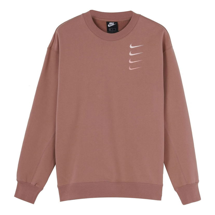 Sveter Nike Swoosh Sportswear French Terry Crewneck Ružová | DB9408-222