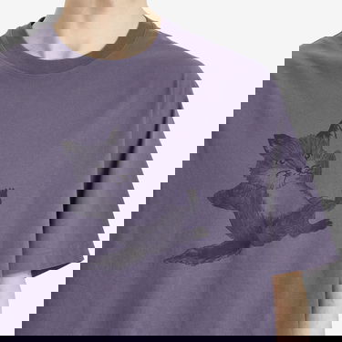 Tričko MAISON KITSUNÉ Maison Kitsuné Chillax Fox Print Oversize T-Shirt Fialová | OM00108KJ0008-0120, 5