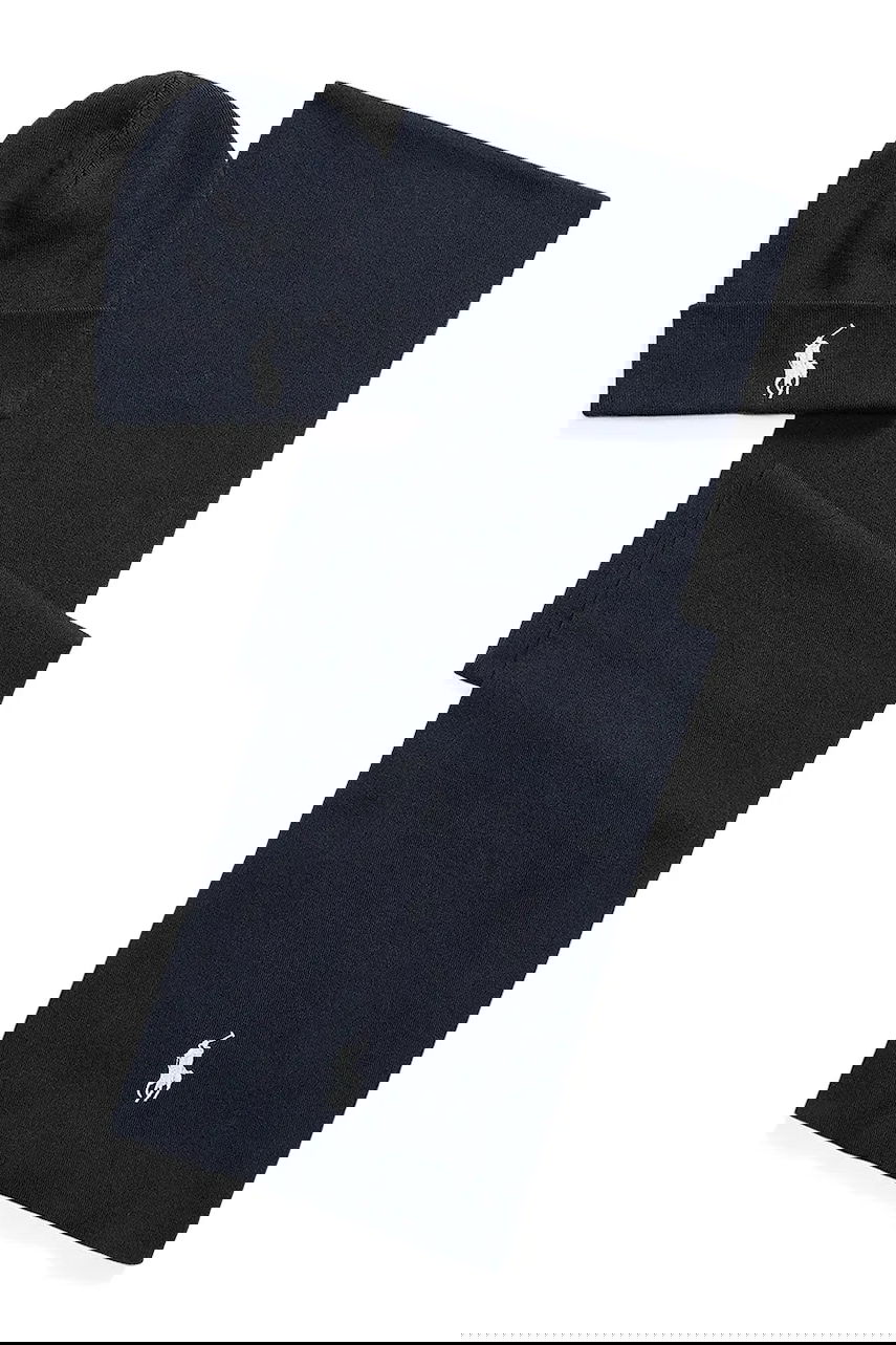 Šál Polo by Ralph Lauren Beanie and Scarf Set Navy | 710953262, 0