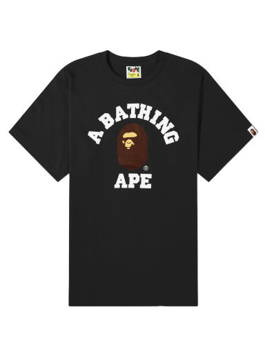 Tričko BAPE College T-Shirt Čierna | 001TEJ801001M-BLK